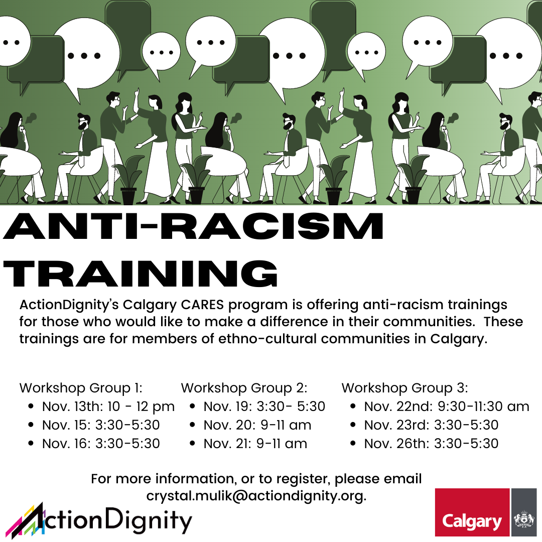 Free Anti-Racism Training For Ethno-Cultural Community - ActionDignity