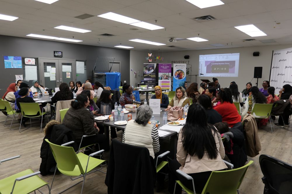 Group discussion regarding how to start a community initiative